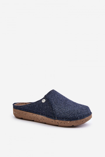 para los hombres zapatos hecho en casa Zapatillas Zapatillas Inblu MT000011 azul oscuro