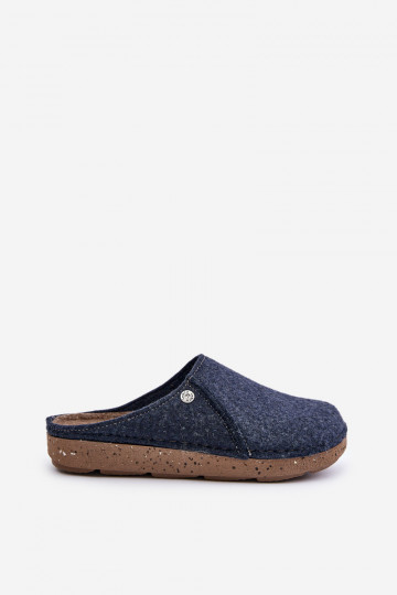 para los hombres zapatos hecho en casa Zapatillas Zapatillas Inblu MT000011 azul oscuro 2