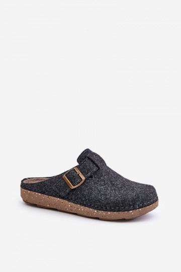 Zapatillas para los hombres con hebillas Zapatillas Inblu preventivo MT000012 color gris