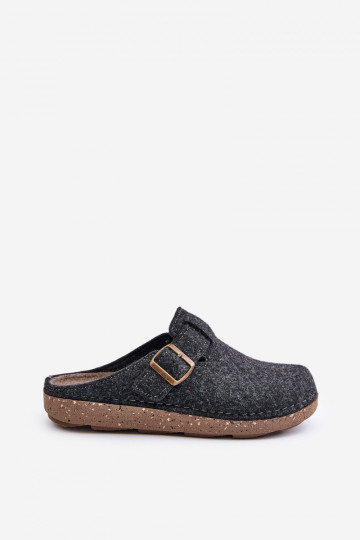 Zapatillas para los hombres con hebillas Zapatillas Inblu preventivo MT000012 color gris 2