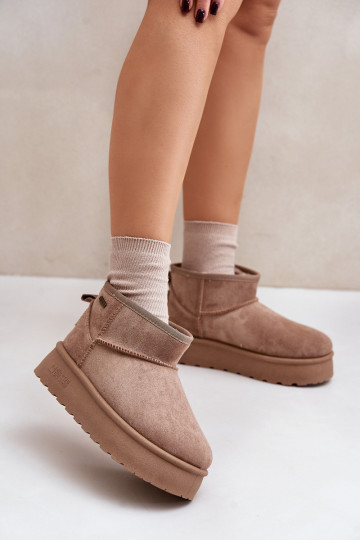 Bajo Botas de nieve con una plataforma Big Star OO274A100 beige 2