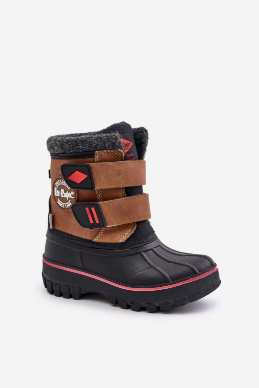 Botas de nieve Infantil con sujetadores adhesivos Lee Cooper LCJ-24-44-2864K color marrón Botas de nieve Infantil con sujetadores adhesivos Lee Cooper LCJ-24-44-2864K color marrón