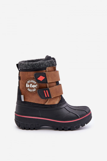 Botas de nieve Infantil con sujetadores adhesivos Lee Cooper LCJ-24-44-2864K color marrón 2
