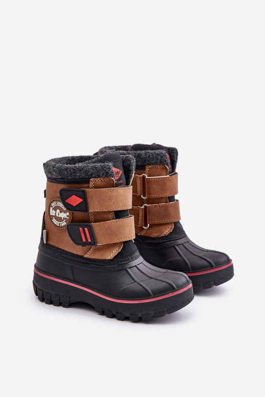Botas de nieve Infantil con sujetadores adhesivos Lee Cooper LCJ-24-44-2864K color marrón Botas de nieve Infantil con sujetadores adhesivos Lee Cooper LCJ-24-44-2864K color marrón