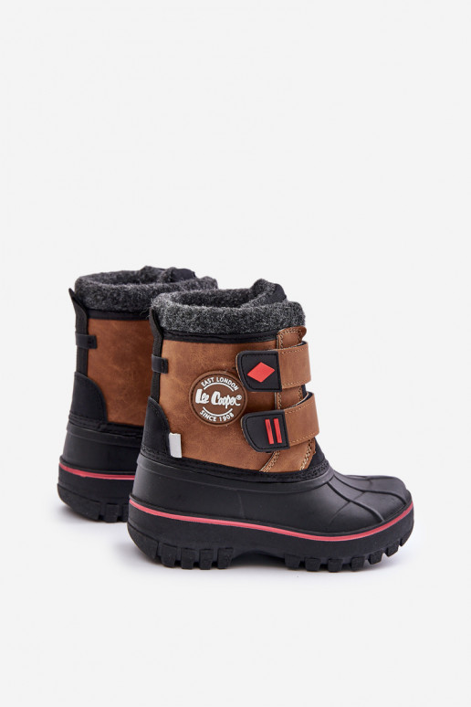 Botas de nieve Infantil con sujetadores adhesivos Lee Cooper LCJ-24-44-2864K color marrón Botas de nieve Infantil con sujetadores adhesivos Lee Cooper LCJ-24-44-2864K color marrón