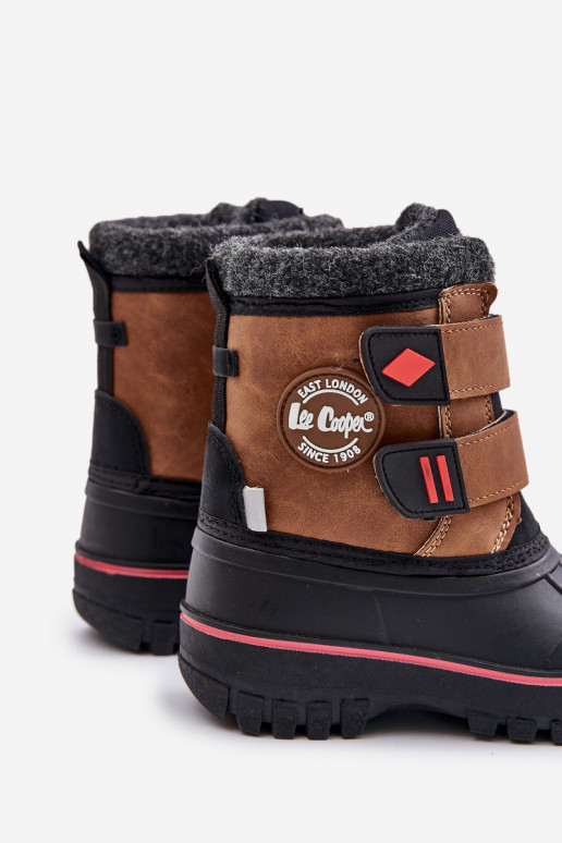 Botas de nieve Infantil con sujetadores adhesivos Lee Cooper LCJ-24-44-2864K color marrón Botas de nieve Infantil con sujetadores adhesivos Lee Cooper LCJ-24-44-2864K color marrón