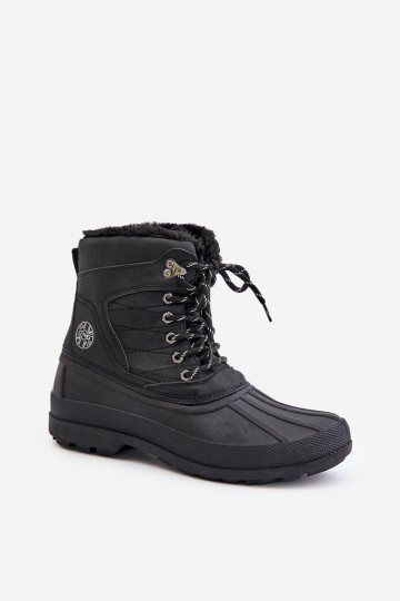 Botas de nieve para los hombres Lee Cooper LCJ-24-44-2872M de color negro