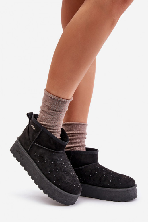 Botas de nieve Con decoración con una plataforma Big Star OO274A105 de color negro Botas de nieve Con decoración con una plataforma Big Star OO274A105 de color negro