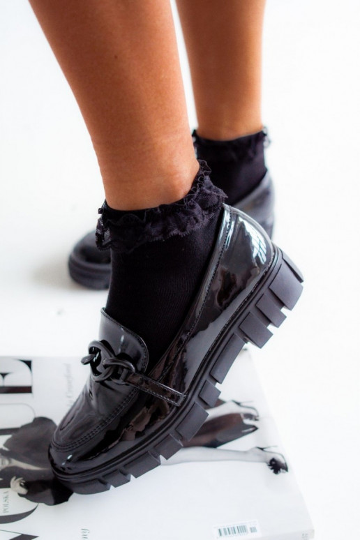 Medias Femenino BaAełniane con encaje de color negro Medias Femenino BaAełniane con encaje de color negro