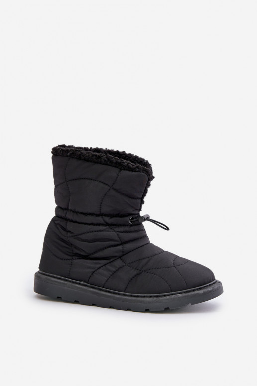 Botas de nieve Femenino con cierre a presión calentamiento con pelo dentro Typu Baranek de color negro Vamidra Botas de nieve Femenino con cierre a presión calentamiento con pelo dentro Typu Baranek de color negro Vamidra