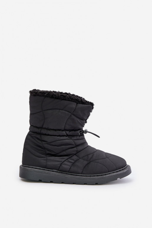 Botas de nieve Femenino con cierre a presión calentamiento con pelo dentro Typu Baranek de color negro Vamidra Botas de nieve Femenino con cierre a presión calentamiento con pelo dentro Typu Baranek de color negro Vamidra