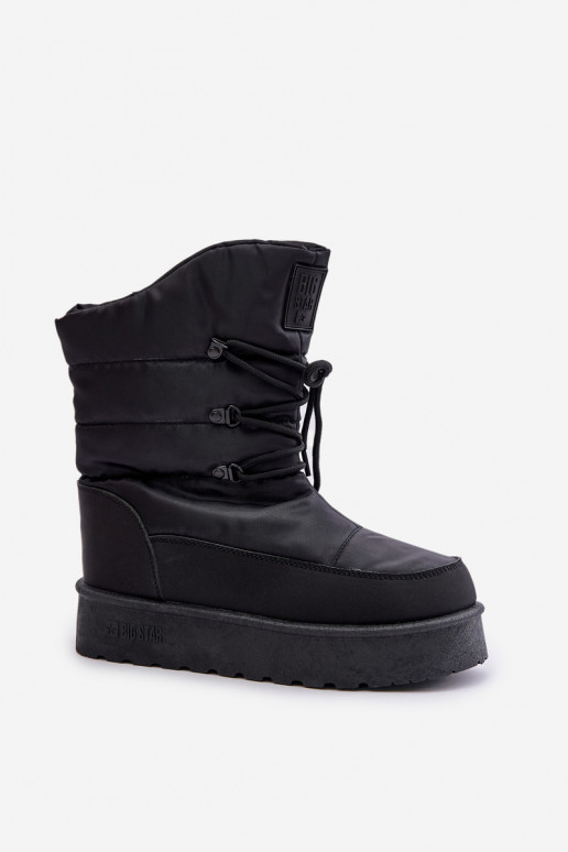 Botas de nieve con una plataforma Al castillo Big Star OO274884 de color negro