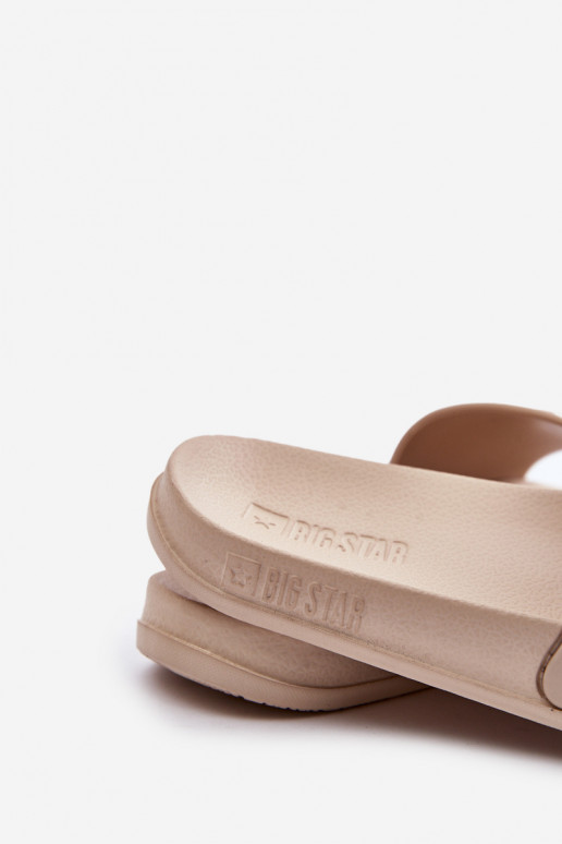 Chanclas de mujer Big Star OO274035 beige