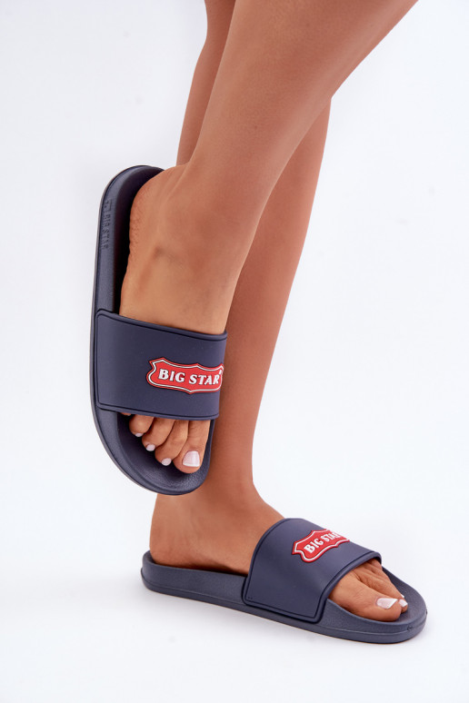 Chanclas de mujer Big Star OO274039 azul oscuro
