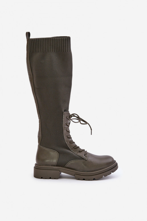 Un modelo convincente botas Ze SkarpetkoAą CholeAką de color caqui Iranel Un modelo convincente botas Ze SkarpetkoAą CholeAką de color caqui Iranel