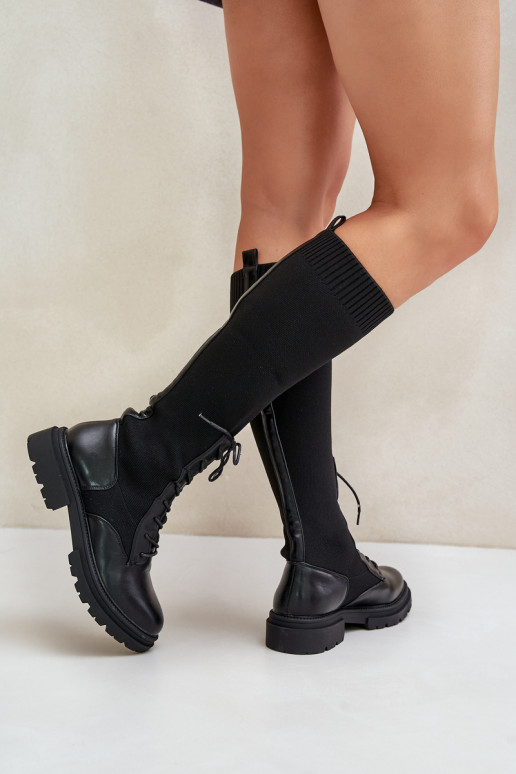 Un modelo convincente botas Ze SkarpetkoAą CholeAką de color negro Iranel Un modelo convincente botas Ze SkarpetkoAą CholeAką de color negro Iranel