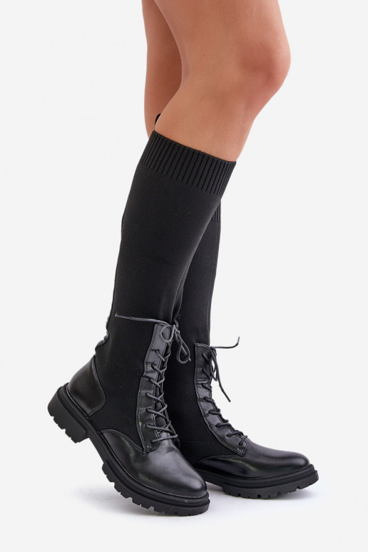 Un modelo convincente botas Ze SkarpetkoAą CholeAką de color negro Iranel Un modelo convincente botas Ze SkarpetkoAą CholeAką de color negro Iranel