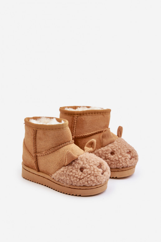 Botas de nieve cálidas para niños. Lamy color marrón Esandira