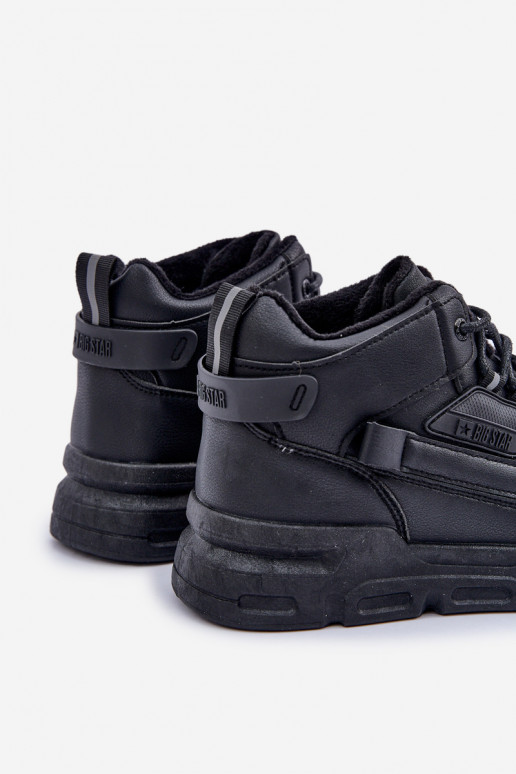 Zapatillas modelo zapatos. para los hombres calentamiento Big Star OO174587 HI-POLLY SYSTEM de color negro Zapatillas modelo zapatos. para los hombres calentamiento Big Star OO174587 HI-POLLY SYSTEM de color negro