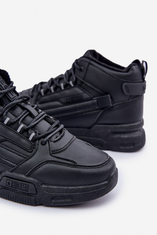 Zapatillas modelo zapatos. para los hombres calentamiento Big Star OO174587 HI-POLLY SYSTEM de color negro Zapatillas modelo zapatos. para los hombres calentamiento Big Star OO174587 HI-POLLY SYSTEM de color negro