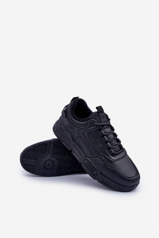 calentamiento para los hombres Zapatillas modelo zapatos. Big Star OO174584 HI-POLY SYSTEM de color negro