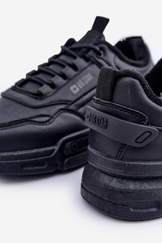 calentamiento para los hombres Zapatillas modelo zapatos. Big Star OO174584 HI-POLY SYSTEM de color negro