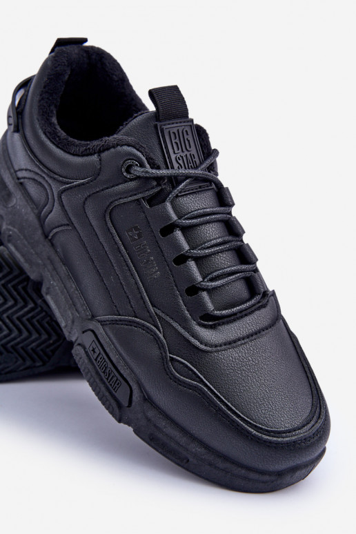 calentamiento para los hombres Zapatillas modelo zapatos. Big Star OO174584 HI-POLY SYSTEM de color negro