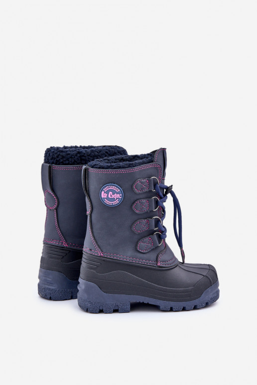Alto cálido Botas de nieve Infantil con cierre a presión Lee Cooper LCJ-24-44-2843K azul oscuro Alto cálido Botas de nieve Infantil con cierre a presión Lee Cooper LCJ-24-44-2843K azul oscuro