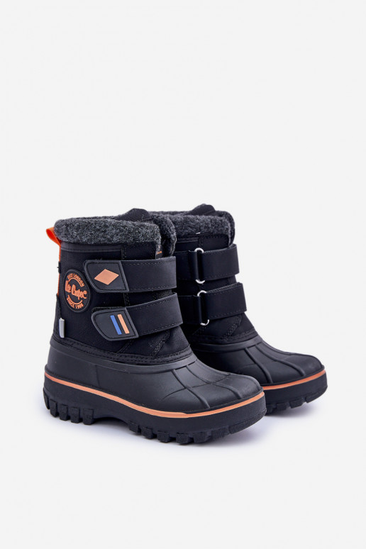 Botas de nieve Infantil con sujetadores adhesivos Lee Cooper LCJ-24-44-2865K de color negro