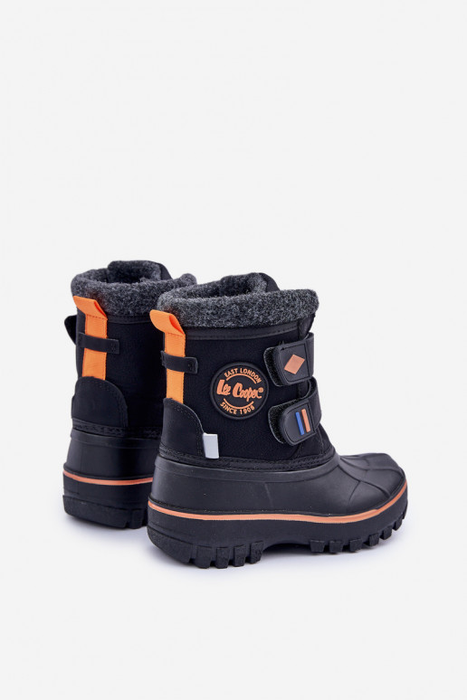 Botas de nieve Infantil con sujetadores adhesivos Lee Cooper LCJ-24-44-2865K de color negro