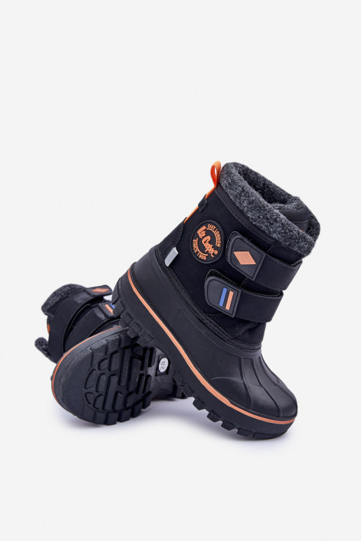 Botas de nieve Infantil con sujetadores adhesivos Lee Cooper LCJ-24-44-2865K de color negro