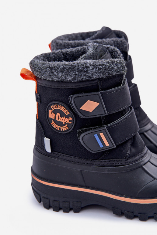 Botas de nieve Infantil con sujetadores adhesivos Lee Cooper LCJ-24-44-2865K de color negro