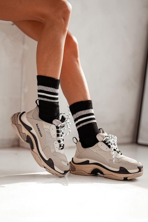 Zapatos a rayas Skarpety Femenino con rayas Sin presión de color negro Zapatos a rayas Skarpety Femenino con rayas Sin presión de color negro