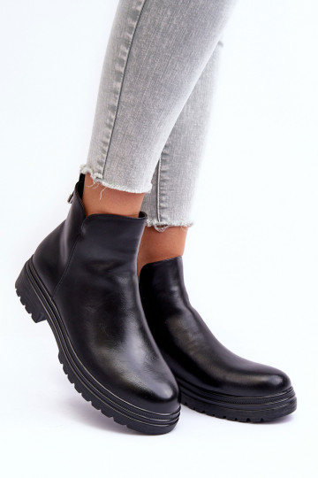 Botines de color negro Foteini