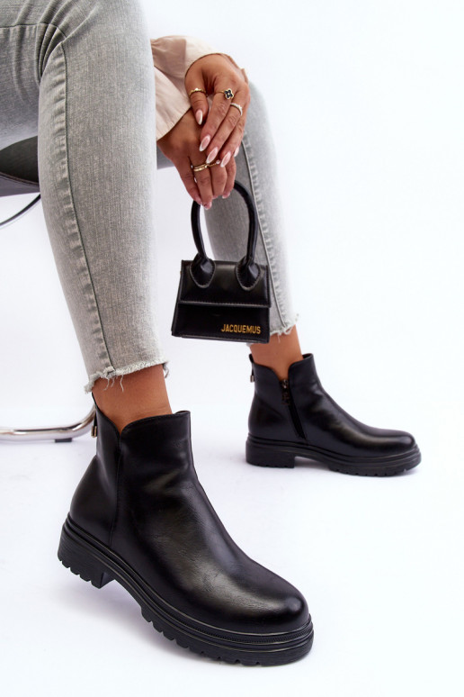 Botines de color negro Foteini