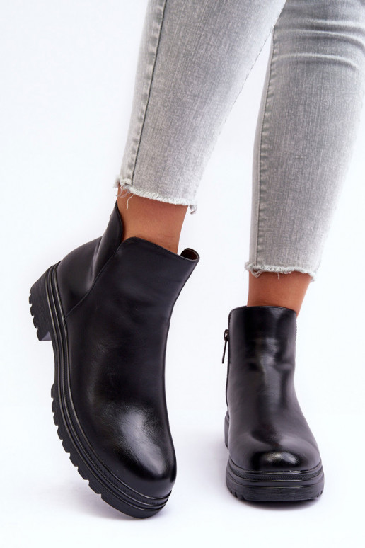 Botines de color negro Foteini