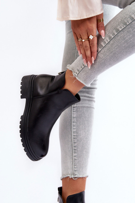 Botines de color negro Foteini