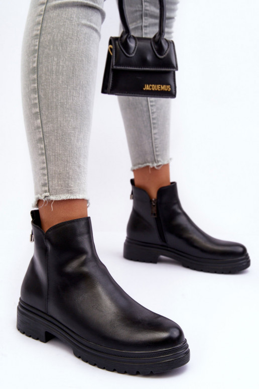 Botines de color negro Foteini