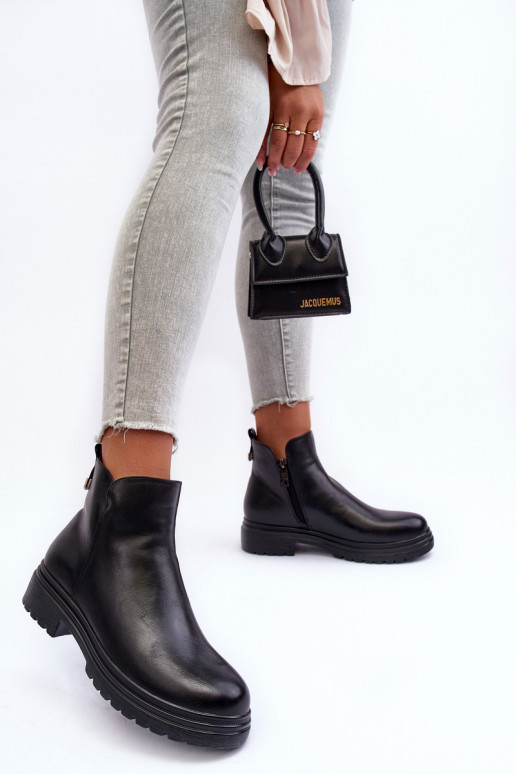 Botines de color negro Foteini