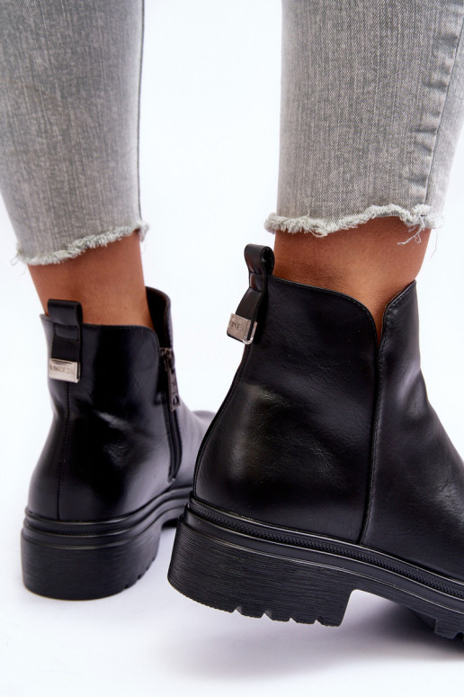 Botines de color negro Foteini