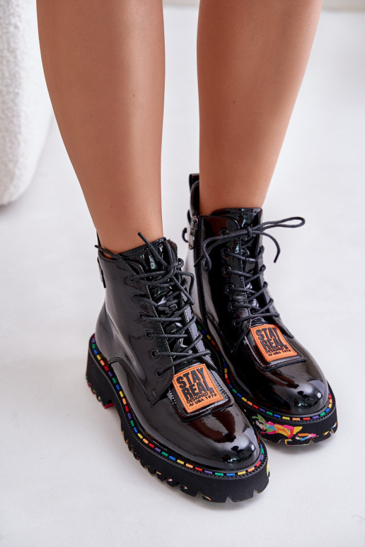 Botines con forro negro Artiker