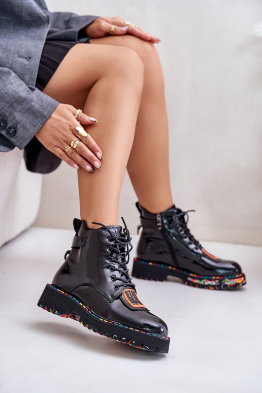 Botines con forro negro Artiker