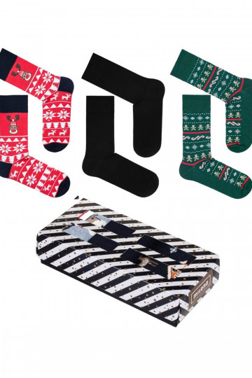 Juego de 3 pares de calcetines navideños 2