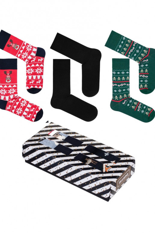 Juego de 3 pares de calcetines navideños