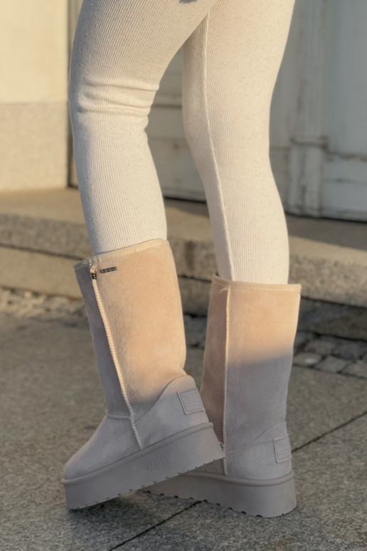 Alto Botas de nieve con una plataforma Big Star OO274894 color marfil Alto Botas de nieve con una plataforma Big Star OO274894 color marfil