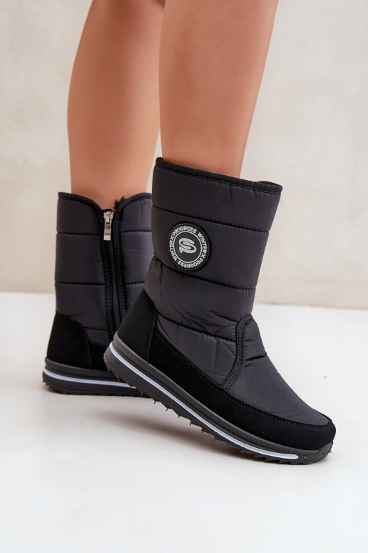 Botas de nieve para mujer Progress PROGJ-21-09 en negro Botas de nieve para mujer Progress PROGJ-21-09 en negro