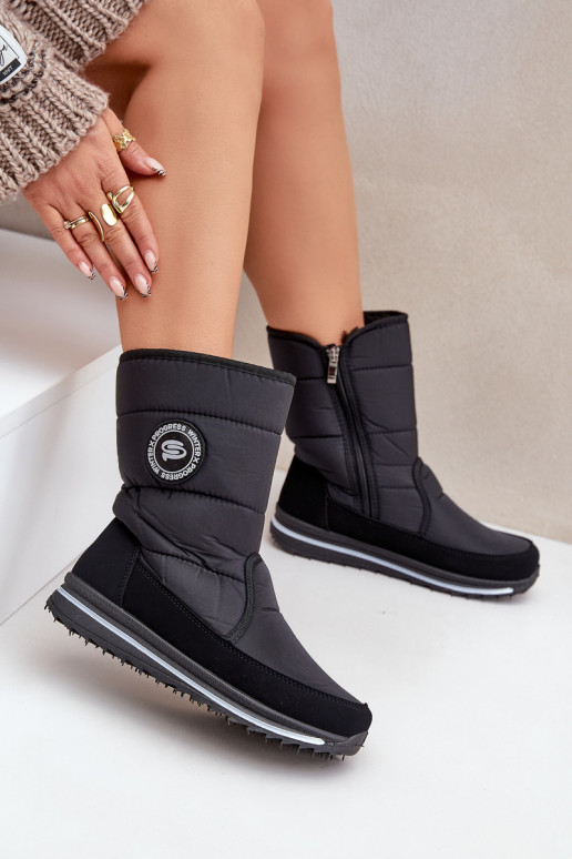 Botas de nieve para mujer Progress PROGJ-21-09 en negro Botas de nieve para mujer Progress PROGJ-21-09 en negro