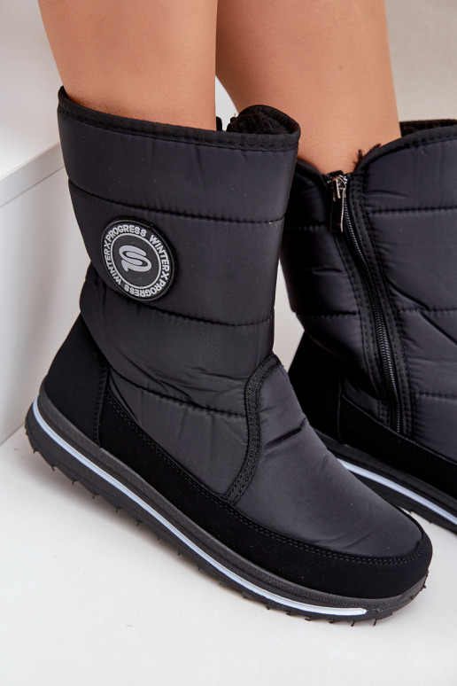 Botas de nieve para mujer Progress PROGJ-21-09 en negro Botas de nieve para mujer Progress PROGJ-21-09 en negro