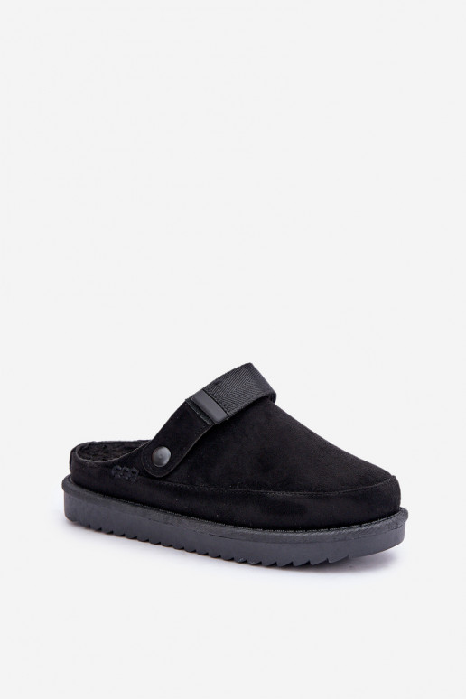 Zapatillas forradas para mujer con plataforma en color negro Neliel