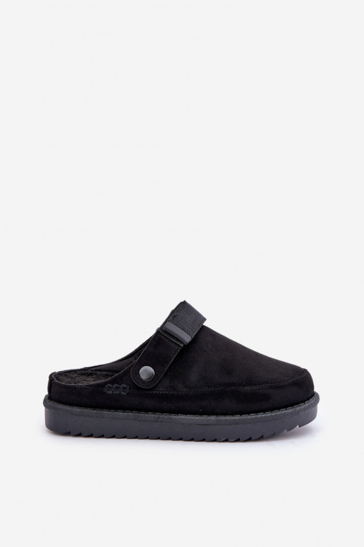 Zapatillas forradas para mujer con plataforma en color negro Neliel